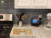 Load image into Gallery viewer, Fawn Chihuahua Heirloom Fall Glass Cutting Board