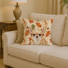 Load image into Gallery viewer, Fawn Chihuahua Heirloom Fall Throw Pillow