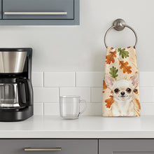 Load image into Gallery viewer, Cream Chihuahua Heirloom Fall Kitchen Towel