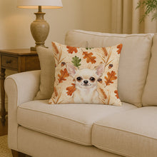 Load image into Gallery viewer, Cream Chihuahua Heirloom Fall Throw Pillow