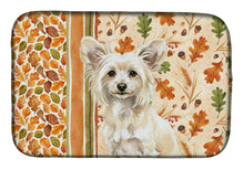 Load image into Gallery viewer, Powderpuff Chinese Crested Heirloom Fall Dish Drying Mat