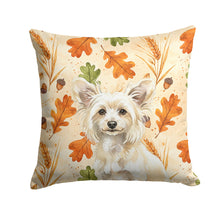 Load image into Gallery viewer, Powderpuff Chinese Crested Heirloom Fall Throw Pillow