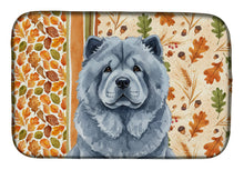 Load image into Gallery viewer, Blue Chow Chow Heirloom Fall Dish Drying Mat