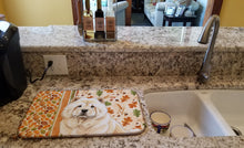 Load image into Gallery viewer, Cream Chow Chow Heirloom Fall Dish Drying Mat