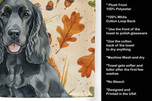 Load image into Gallery viewer, Black Cocker Spaniel Heirloom Fall Kitchen Towel