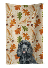 Load image into Gallery viewer, Black Cocker Spaniel Heirloom Fall Kitchen Towel