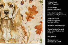 Load image into Gallery viewer, Buff Cocker Spaniel Heirloom Fall Kitchen Towel