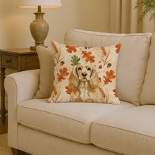 Load image into Gallery viewer, Buff Cocker Spaniel Heirloom Fall Throw Pillow