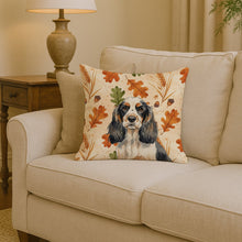 Load image into Gallery viewer, Parti Cocker Spaniel Heirloom Fall Throw Pillow