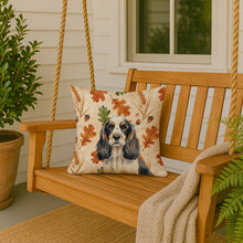 Load image into Gallery viewer, Parti Cocker Spaniel Heirloom Fall Throw Pillow
