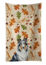 Load image into Gallery viewer, Blue Merle Collie Heirloom Fall Kitchen Towel