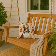 Load image into Gallery viewer, Sable Collie Heirloom Fall Throw Pillow