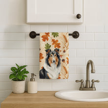 Load image into Gallery viewer, Tricolor Collie Heirloom Fall Kitchen Towel