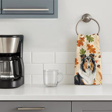 Load image into Gallery viewer, Tricolor Collie Heirloom Fall Kitchen Towel