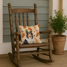Load image into Gallery viewer, Tricolor Collie Heirloom Fall Throw Pillow