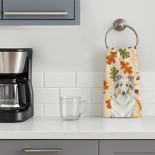 Load image into Gallery viewer, White Collie Heirloom Fall Kitchen Towel