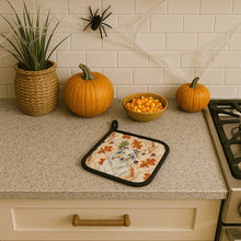 Load image into Gallery viewer, White Collie Heirloom Fall Pair of Pot Holders