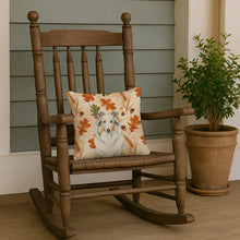 Load image into Gallery viewer, White Collie Heirloom Fall Throw Pillow