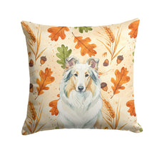 Load image into Gallery viewer, White Collie Heirloom Fall Throw Pillow