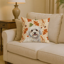 Load image into Gallery viewer, Coton de Tulear Heirloom Fall Throw Pillow