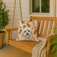 Load image into Gallery viewer, Coton de Tulear Heirloom Fall Throw Pillow