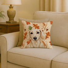 Load image into Gallery viewer, Cream Dachshund Heirloom Fall Throw Pillow