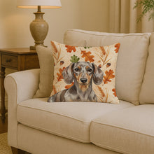 Load image into Gallery viewer, Dapple Dachshund Heirloom Fall Throw Pillow