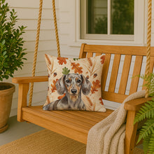 Load image into Gallery viewer, Dapple Dachshund Heirloom Fall Throw Pillow