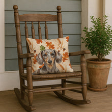 Load image into Gallery viewer, Dapple Dachshund Heirloom Fall Throw Pillow