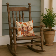 Load image into Gallery viewer, Red Brown Dachshund Heirloom Fall Throw Pillow