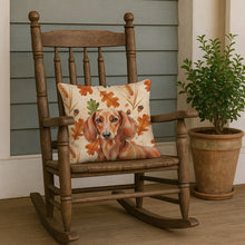 Load image into Gallery viewer, Red Brown Dachshund Heirloom Fall Throw Pillow