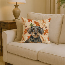 Load image into Gallery viewer, Wirehaired Wild Boar Dachshund Heirloom Fall Throw Pillow
