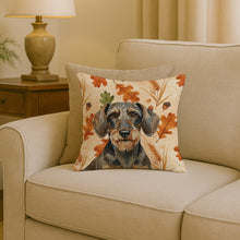 Load image into Gallery viewer, Wirehaired Wild Boar Dachshund Heirloom Fall Throw Pillow