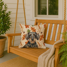 Load image into Gallery viewer, Wirehaired Wild Boar Dachshund Heirloom Fall Throw Pillow