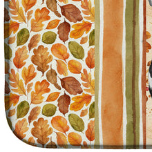 Load image into Gallery viewer, Dalmatian Heirloom Fall Dish Drying Mat
