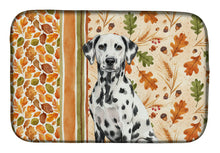 Load image into Gallery viewer, Dalmatian Heirloom Fall Dish Drying Mat