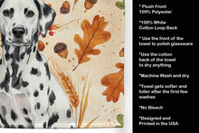 Load image into Gallery viewer, Dalmatian Heirloom Fall Kitchen Towel