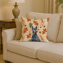 Load image into Gallery viewer, Blue Doberman Pinscher Heirloom Fall Throw Pillow