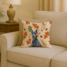 Load image into Gallery viewer, Blue Doberman Pinscher Heirloom Fall Throw Pillow