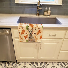 Load image into Gallery viewer, Fawn Doberman Pinscher Heirloom Fall Kitchen Towel
