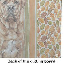 Load image into Gallery viewer, Dogue de Bordeaux Heirloom Fall Glass Cutting Board
