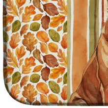 Load image into Gallery viewer, Mahogany Dogue de Bordeaux Heirloom Fall Dish Drying Mat