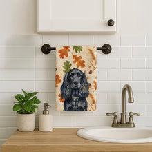 Load image into Gallery viewer, Black English Cocker Spaniel Heirloom Fall Kitchen Towel
