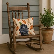 Load image into Gallery viewer, Black English Cocker Spaniel Heirloom Fall Throw Pillow