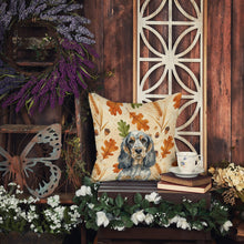 Load image into Gallery viewer, Blue Roan &amp; Tan English Cocker Spaniel Heirloom Fall Throw Pillow