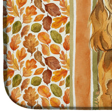 Load image into Gallery viewer, Golden English Cocker Spaniel Heirloom Fall Dish Drying Mat
