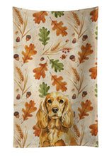 Load image into Gallery viewer, Golden English Cocker Spaniel Heirloom Fall Kitchen Towel