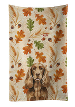 Load image into Gallery viewer, Liver English Cocker Spaniel Heirloom Fall Kitchen Towel