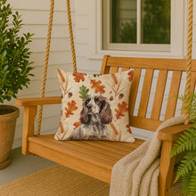Load image into Gallery viewer, Liver Roan English Cocker Spaniel Heirloom Fall Throw Pillow