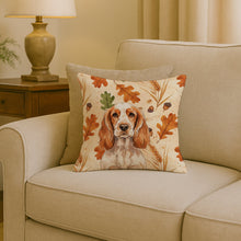 Load image into Gallery viewer, Orange Roan English Cocker Spaniel Heirloom Fall Throw Pillow